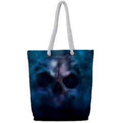 Skull Horror Halloween Death Dead Full Print Rope Handle Tote (small) by Celenk