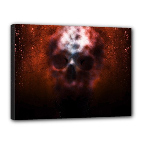 Skull Horror Halloween Death Dead Canvas 16  X 12  by Celenk