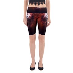 Skull Horror Halloween Death Dead Yoga Cropped Leggings by Celenk