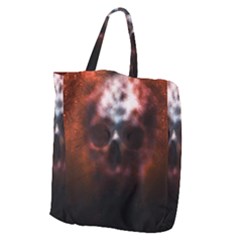 Skull Horror Halloween Death Dead Giant Grocery Zipper Tote by Celenk