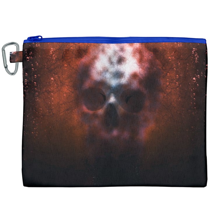 Skull Horror Halloween Death Dead Canvas Cosmetic Bag (XXXL)