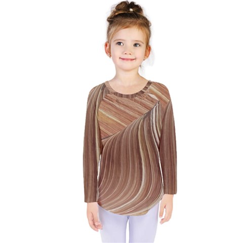 Swirling Patterns Of The Wave Kids  Long Sleeve Tee by Celenk