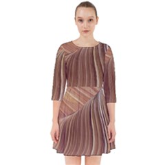 Swirling Patterns Of The Wave Smock Dress by Celenk