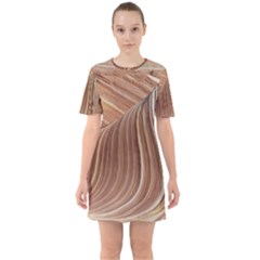 Swirling Patterns Of The Wave Sixties Short Sleeve Mini Dress by Celenk