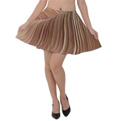 Swirling Patterns Of The Wave Velvet Skater Skirt by Celenk