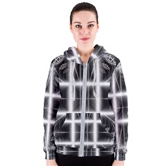 Geometry Pattern Backdrop Design Women s Zipper Hoodie by Celenk