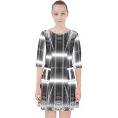 Geometry Pattern Backdrop Design Pocket Dress by Celenk