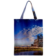 Ruin Church Ancient Architecture Zipper Classic Tote Bag by Celenk