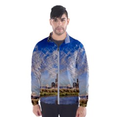 Ruin Church Ancient Architecture Wind Breaker (men) by Celenk