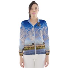 Ruin Church Ancient Architecture Wind Breaker (women) by Celenk