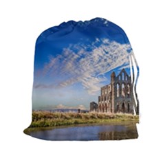 Ruin Church Ancient Architecture Drawstring Pouches (xxl) by Celenk