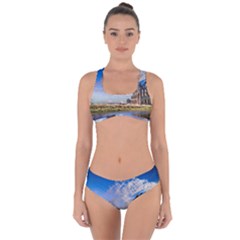 Ruin Church Ancient Architecture Criss Cross Bikini Set by Celenk