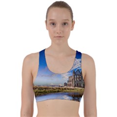 Ruin Church Ancient Architecture Back Weave Sports Bra by Celenk