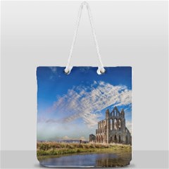 Ruin Church Ancient Architecture Full Print Rope Handle Tote (large) by Celenk