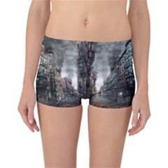 War Destruction Armageddon Disaster Reversible Boyleg Bikini Bottoms by Celenk