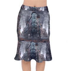 War Destruction Armageddon Disaster Mermaid Skirt by Celenk