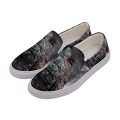 War Destruction Armageddon Disaster Women s Canvas Slip Ons by Celenk