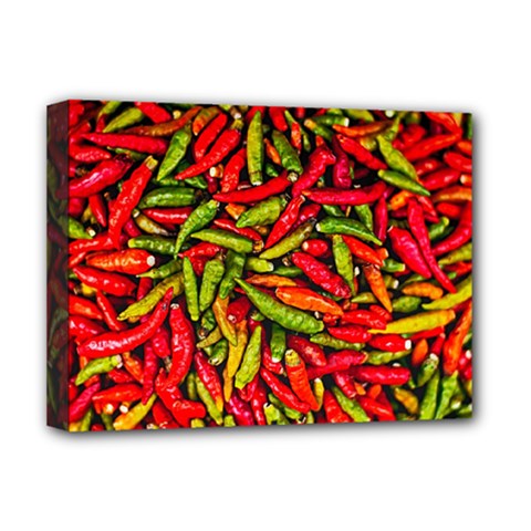 Chilli Pepper Spicy Hot Red Spice Deluxe Canvas 16  X 12   by Celenk