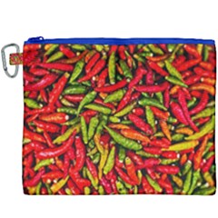 Chilli Pepper Spicy Hot Red Spice Canvas Cosmetic Bag (xxxl) by Celenk