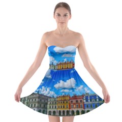 Buildings Architecture Architectural Strapless Bra Top Dress by Celenk