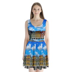 Buildings Architecture Architectural Split Back Mini Dress  by Celenk