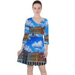 Buildings Architecture Architectural Ruffle Dress by Celenk