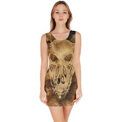 Skull Demon Scary Halloween Horror Bodycon Dress by Celenk