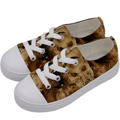 Skull Demon Scary Halloween Horror Kids  Low Top Canvas Sneakers by Celenk