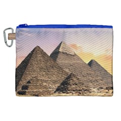 Pyramids Egypt Canvas Cosmetic Bag (xl) by Celenk