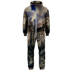 Castle Monument Landmark Hooded Jumpsuit (men)  by Celenk