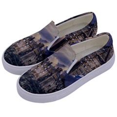 Castle Monument Landmark Kids  Canvas Slip Ons by Celenk