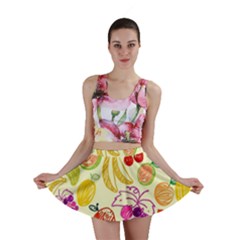 Cute Fruits Pattern Mini Skirt by paulaoliveiradesign