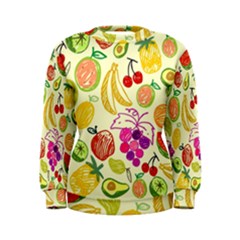 Cute Fruits Pattern Women s Sweatshirt