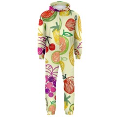 Cute Fruits Pattern Hooded Jumpsuit (men) 