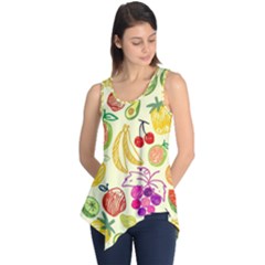 Cute Fruits Pattern Sleeveless Tunic by paulaoliveiradesign