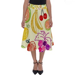 Cute Fruits Pattern Perfect Length Midi Skirt by paulaoliveiradesign