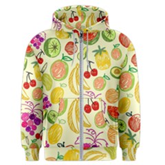 Cute Fruits Pattern Men s Zipper Hoodie