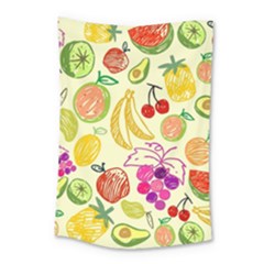 Cute Fruits Pattern Small Tapestry