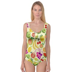 Cute Fruits Pattern Princess Tank Leotard  by paulaoliveiradesign