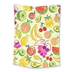 Cute Fruits Pattern Medium Tapestry