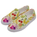 Cute Fruits Pattern Men s Canvas Slip Ons View2