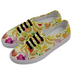 Cute Fruits Pattern Men s Classic Low Top Sneakers by paulaoliveiradesign