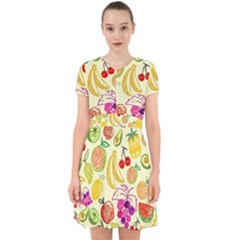 Cute Fruits Pattern Adorable In Chiffon Dress by paulaoliveiradesign