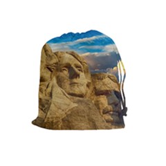 Monument President Landmark Drawstring Pouches (large)  by Celenk