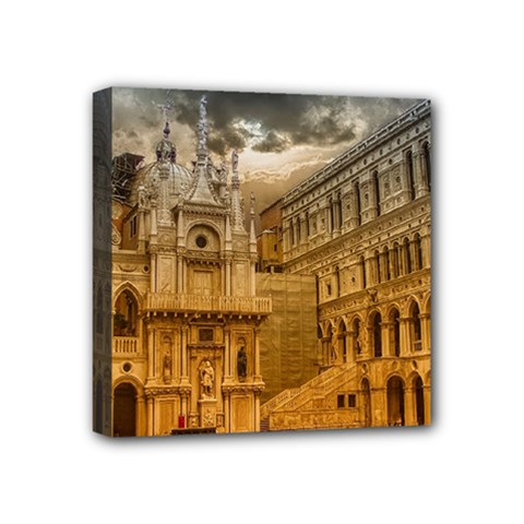 Palace Monument Architecture Mini Canvas 4  x 4 