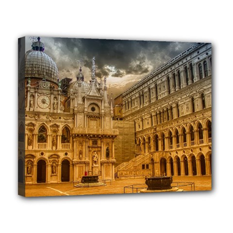 Palace Monument Architecture Canvas 14  x 11 