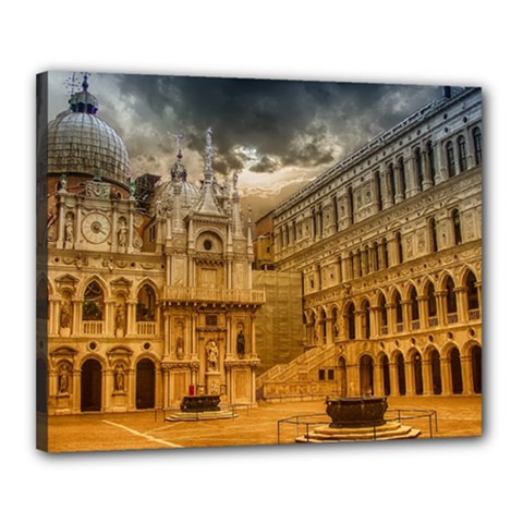 Palace Monument Architecture Canvas 20  x 16 