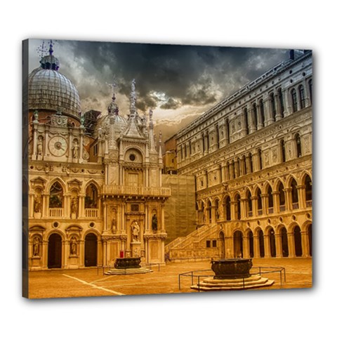 Palace Monument Architecture Canvas 24  x 20 