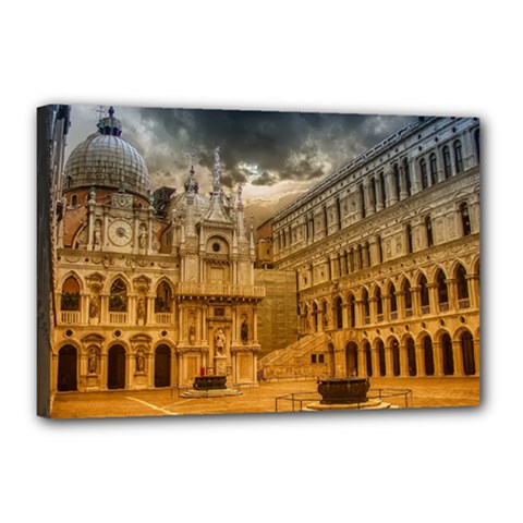 Palace Monument Architecture Canvas 18  x 12 