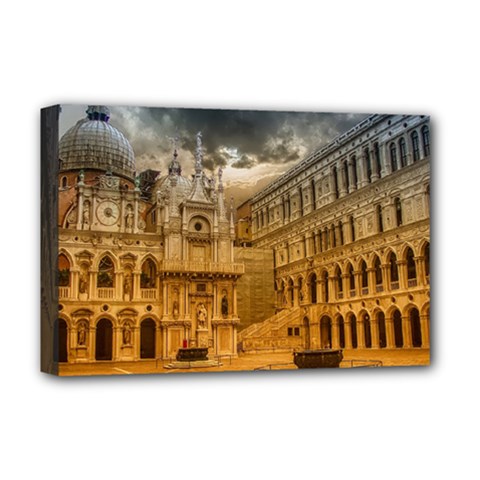 Palace Monument Architecture Deluxe Canvas 18  x 12  